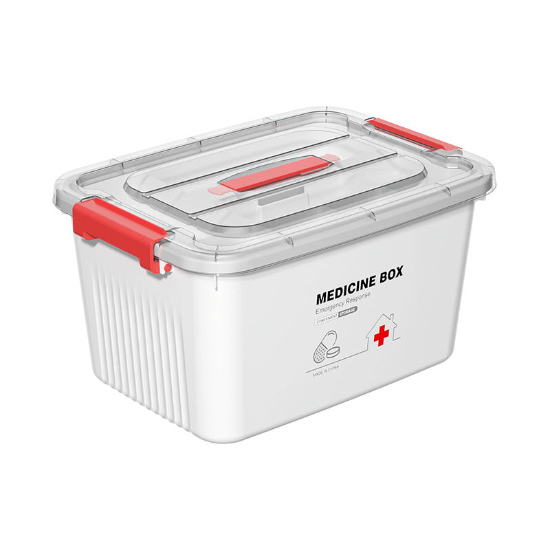 Multi-layer medicine box, large-capacity medicine storage box, household portable emergency medicine box, medical family first aid kit medicine box
