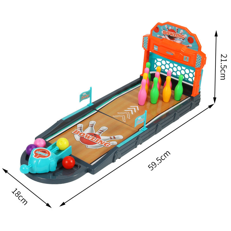 Wholesale cross-border large bowling toy - children's educational focus game with parent-child interactive catapult launcher