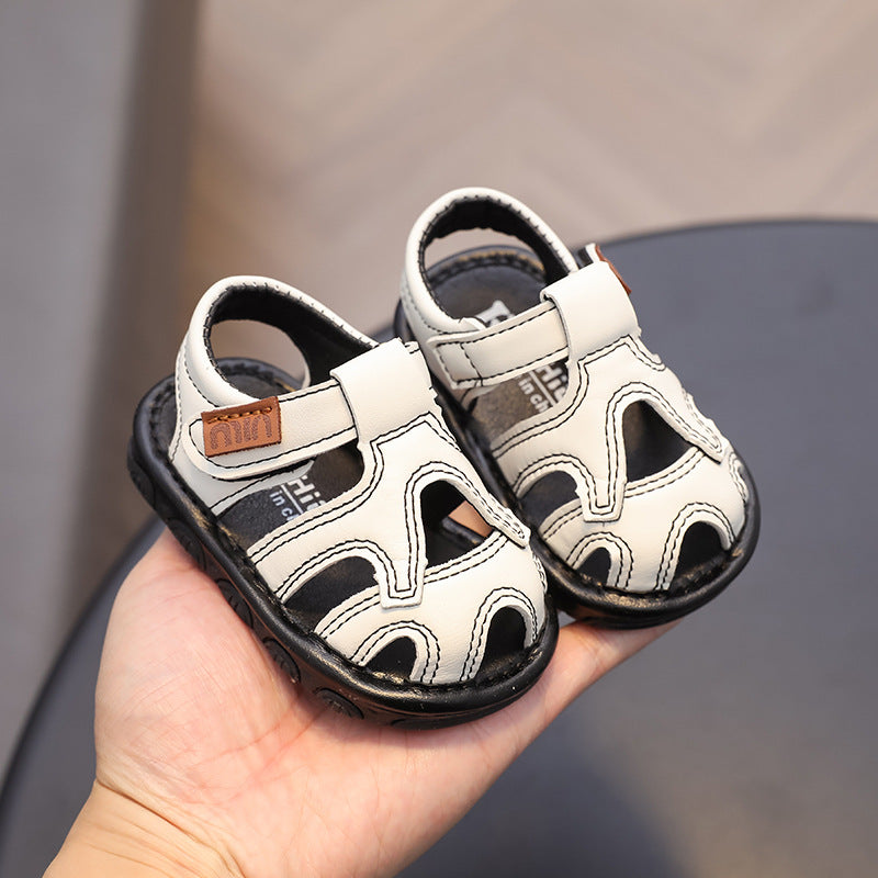 summer new arrivals: baby & toddler first walker shoes - minimalist, trendy, soft-soled, squeaky sandals for boys & girls (ages 0-1)