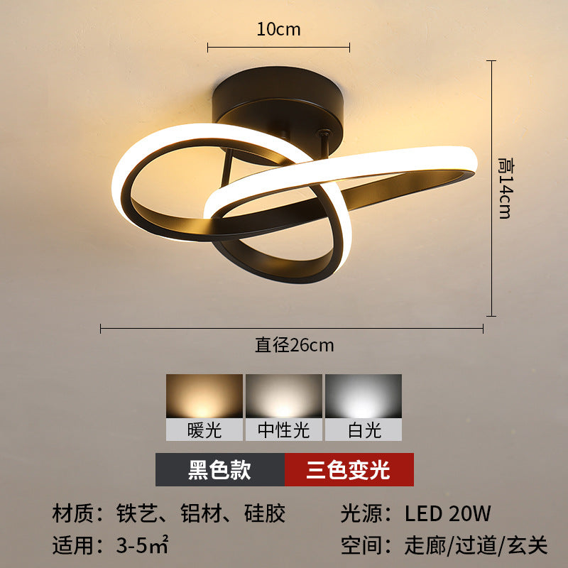 Aisle light led simple modern balcony corridor entrance foyer lighting creative Nordic cloakroom entrance lighting