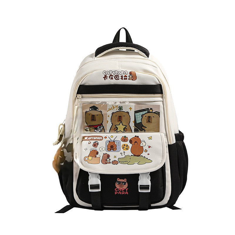 Manufacturer casual schoolbag male and female primary school students 6th grade junior high school students cartoon cute new Internet celebrity backpack backpack