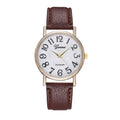 2023 new geneva watch: mother-of-pearl dial, geneva leather strap, large number fashion women's watch for export