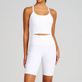 new arrival yoga clothes high waist hip lift tummy control slimming look sling beautiful back running sports intimates bra suit for women