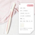 Rhino straight handle wide distance eyebrow trimmer protective net stainless steel women's eyebrow razor beginner beauty tool wholesale