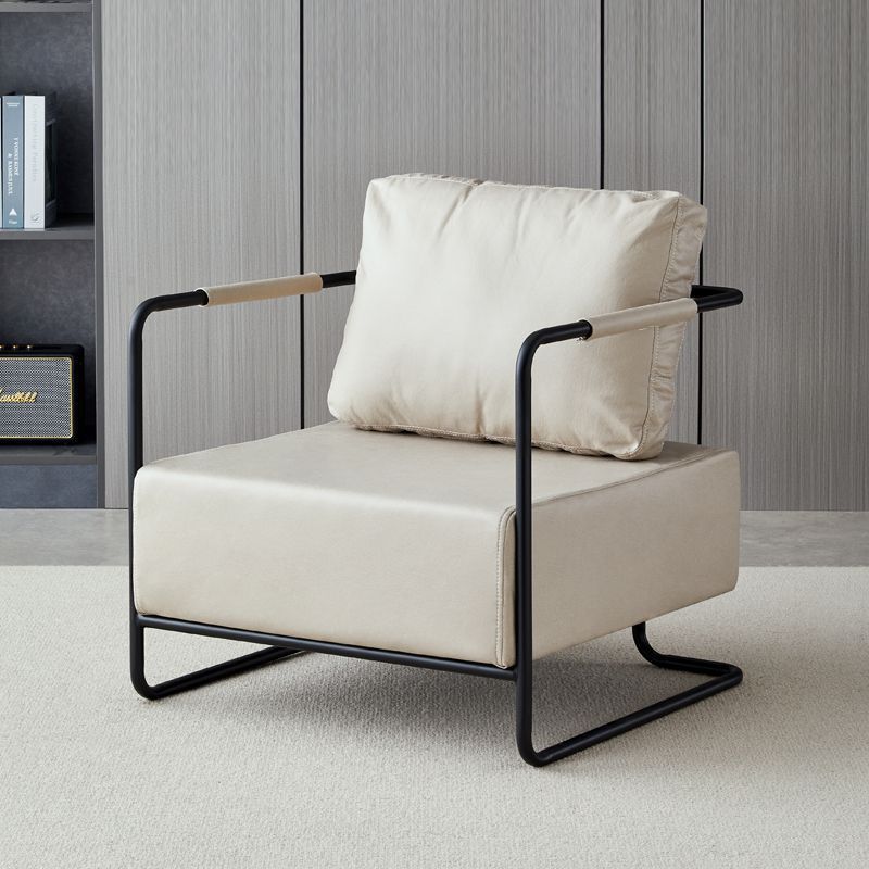 Wrought iron sofa chair retro industrial style light luxury minimalist living room seating area sofa designer single/double small sofa
