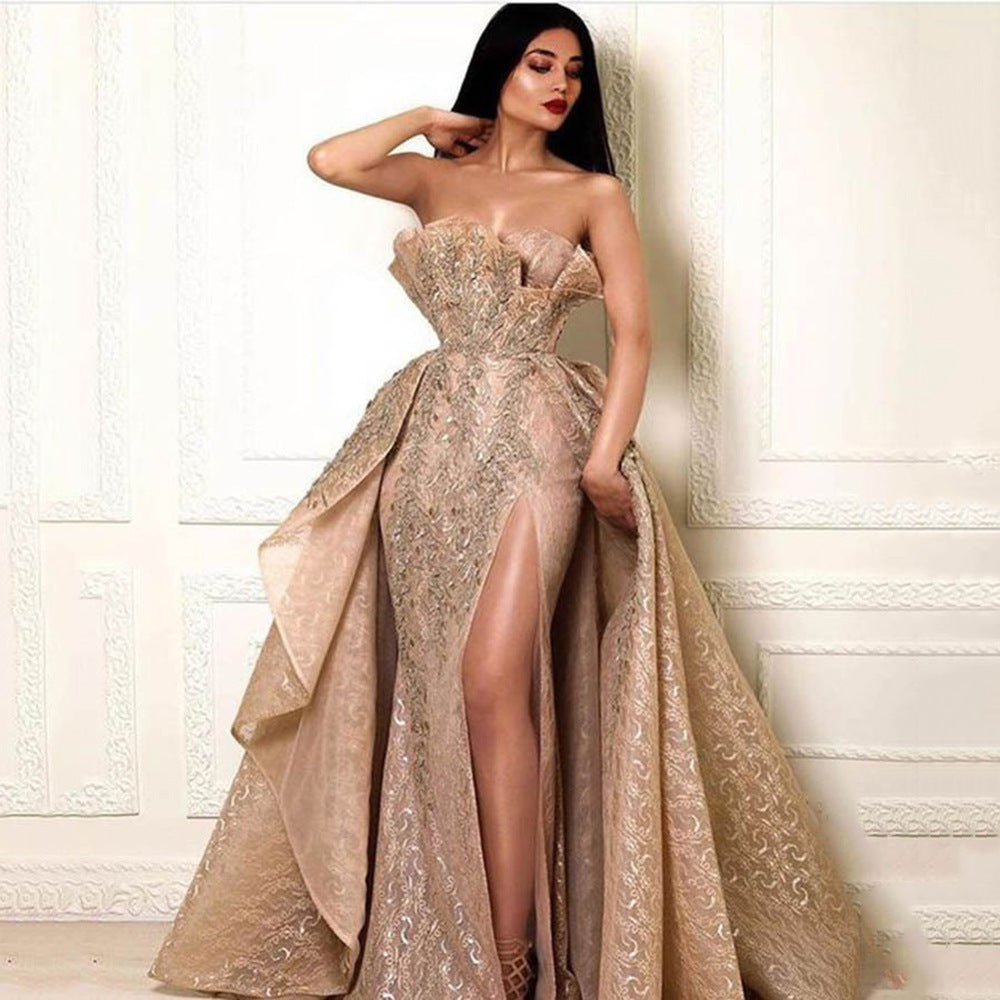 fashionexportnew arrival women's dress  dunhuangsexytube top long skirtelegant evening dress