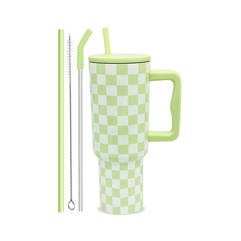New 40oz fourth generation handle ice tumbler, 304 stainless steel vacuum insulated mug, portable outdoor car cup