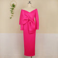 Am210730 deep v bow high waist hip party plus size women's dress party dress