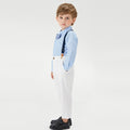 Children's clothing autumn one piece ready to wear kids bow tie gentleman suit baby outing clothes flower children's clothing boys british style children's clothing