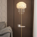 Coffee table 2 feather crystal lamp atmosphere decorative lamp popular xiaohongshu living room sofa bedroom bedside lamp romantic lamp