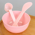Beauty mask mixing tool set - includes bowl, spatula, spoon, plastic bowl, measuring spoon, stirring stick, 10ml spoon, spa application three-piece set