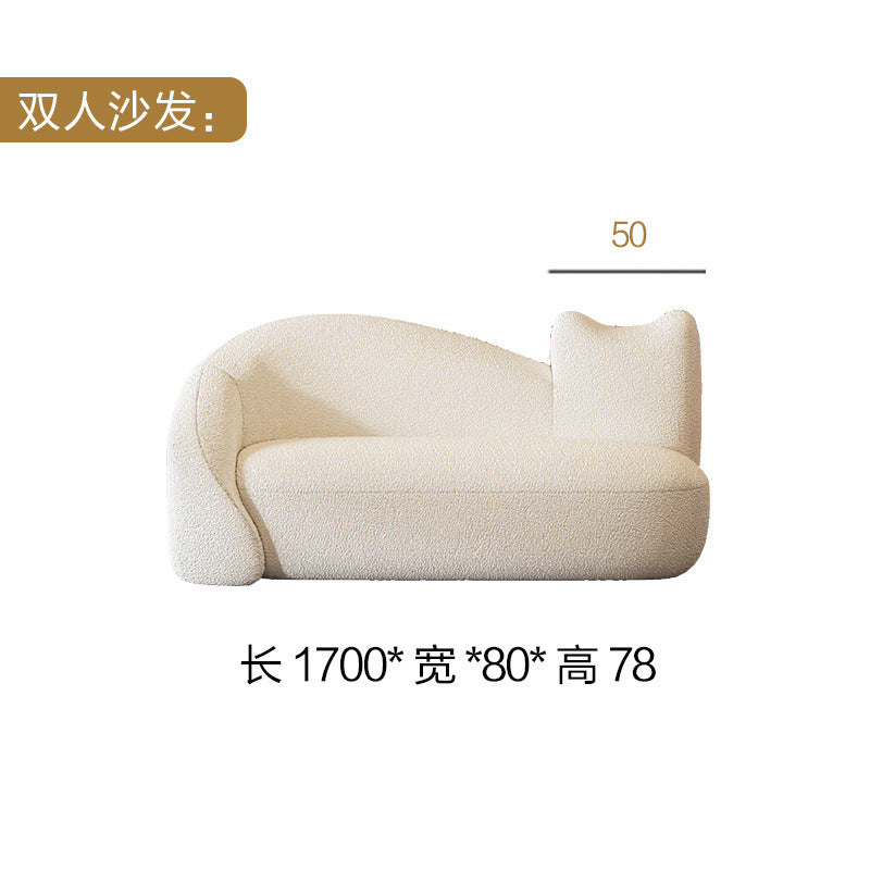Beauty shop special-shaped sofa clothing store beauty salon cream style coffee table combination wedding photo studio l-shaped combination