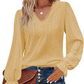new women's fashion cross-border european and american v-neck t-shirt with cutout detail, casual ruched sleeve top blouse