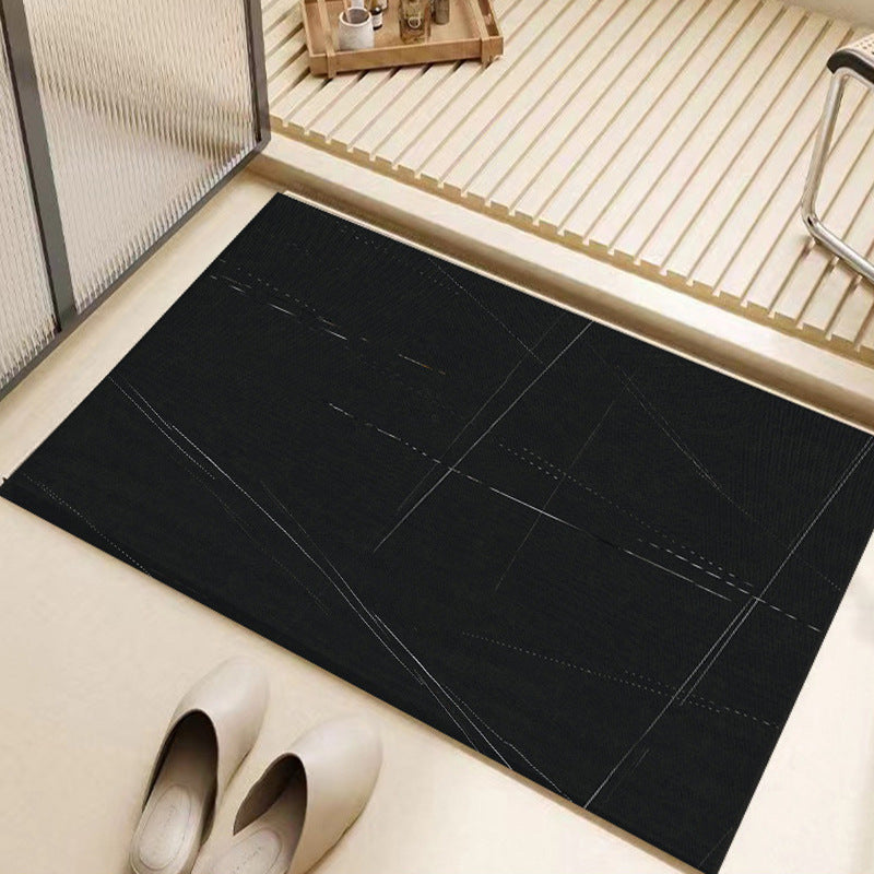Soft diatom mud bathroom floor mat, absorbent mat, bathroom foot mat, toilet, bathroom door, non-slip quick-drying carpet