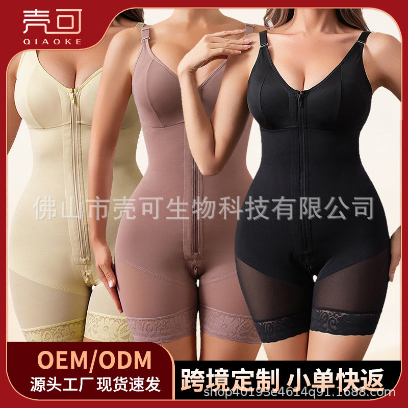European and american style women's bodysuit shapewear - powerful tummy control, waist cincher, butt lifter, body shaping, seamless mesh corset