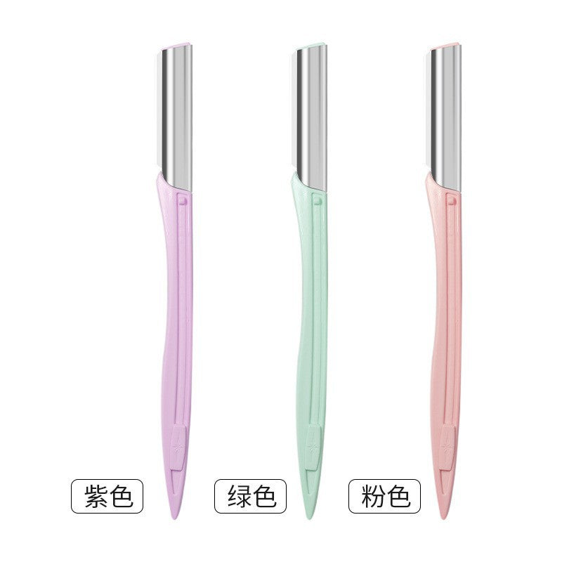 Ready-to-ship eyebrow razors, stainless steel blade eyebrow shavers with safety guard, women's eyebrow trimmers, hot-selling and in stock