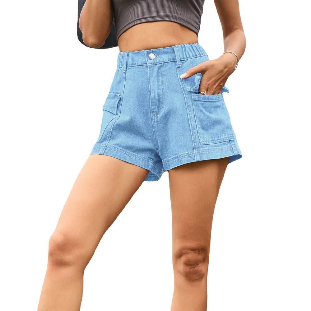 Wish european and american cross-border foreign trade women's clothing cross-border foreign trade  new american sexy denim cargo shorts hot