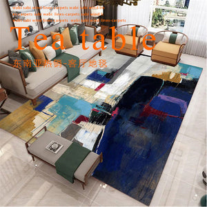 Scandinavian style casual sofa coffee table floor mat large area water-absorbent living room carpet crystal velvet for home bedroom bedside blanket
