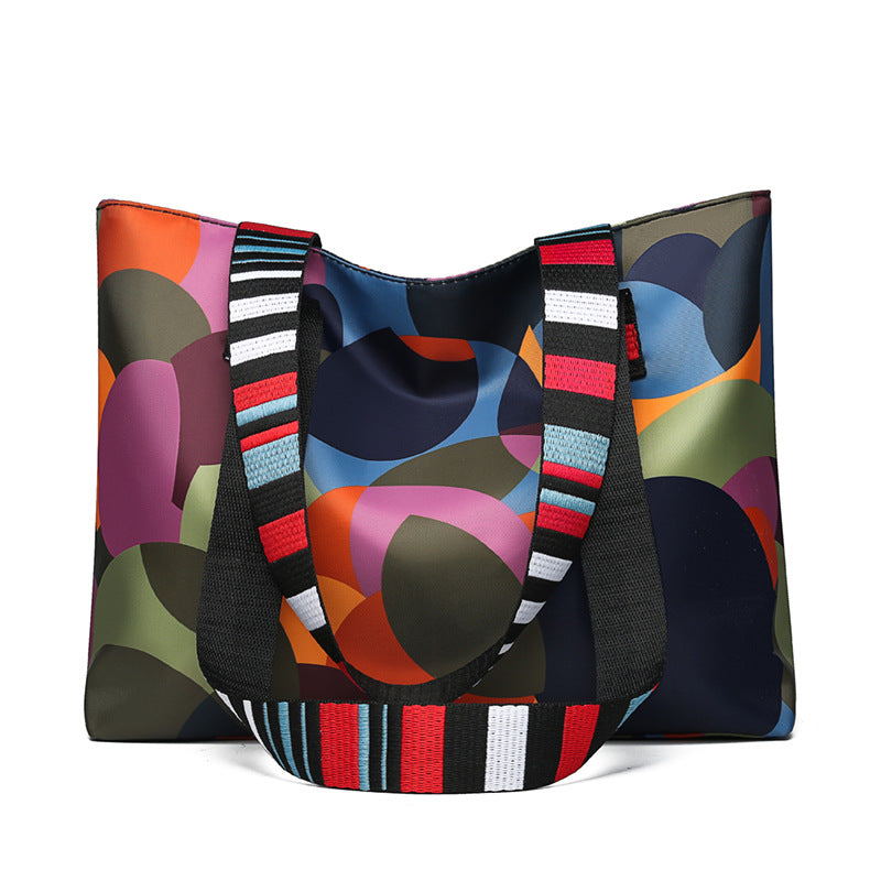 New arrival large capacity satchel bag fashioneasiest for matchprinting shoulder bag casualtrendy tote bag work clothingladieswear bag
