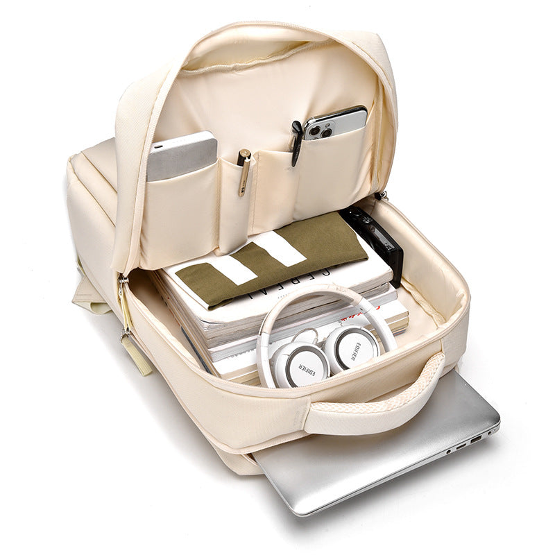 New multifunctional computer bag trendy fashion wear-resistant layered storage casual backpack commuter travel student schoolbag