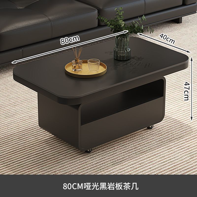 Rock slab coffee table rectangular italian normcoreaccessible luxury coffee table small apartment coffee table living room for home coffee table small apartment