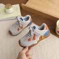 Girls' athletic shoes - new spring/autumn collection: breathable kids' running shoes, stylish color-blocked soft sole mesh casual shoes for older girls
