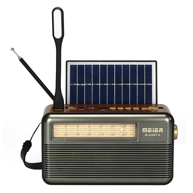 Manufacturers wholesale hot-selling solar radio FM LED lighting radio portable multi-function multi-band receiver