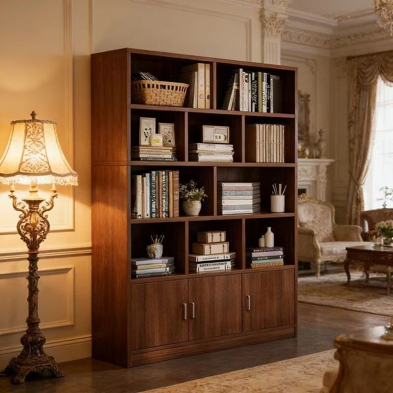 Bookshelf floor-standing storage rack living room for home wall-mounted storage cabinet storage cabinet office filing cabinet simple bookcase