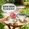 Baohui baby bottle tritan baby-resistant wide-diameter water cup baby learning cup sliding cover anti-choking gravity ball water cup