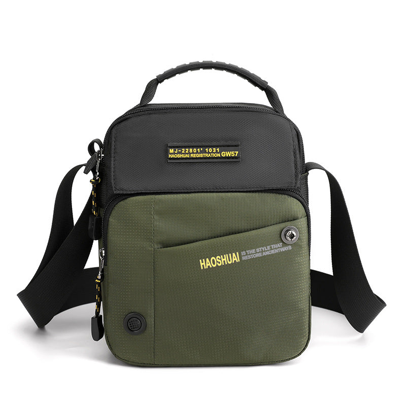 New men's casual shoulder bag large capacity oblique span bag outdoor travel commuter bag men's bag fashion sports satchel