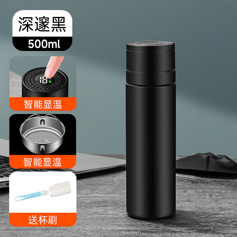 Warm display thermos cup 316 stainless steel quick-open cup water cup outdoor portable tea cup car tea water separation cup