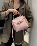 First layer cowhide kelly bag 2024 cross-border new arrival women's bag fashioneasiest for matchretro bag shoulder crossbody genuine leather bag