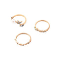 Wholesale color diamond hollow-out ring set - cross-border amazon hot-selling fashion jewelry alloy open ring set for women