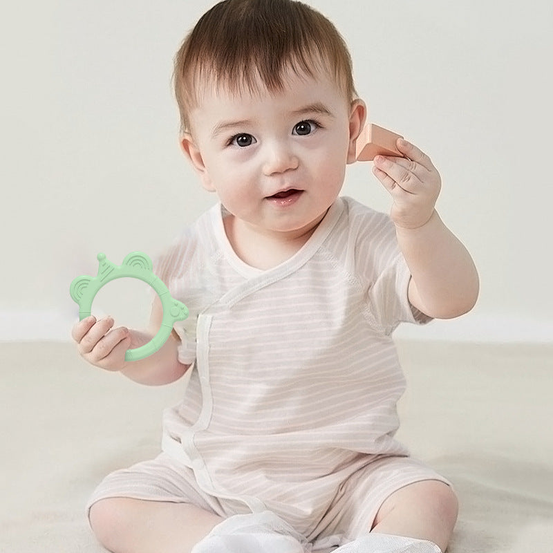 Cross-border new baby biting glue food grade silicone molar stick baby biting music anti-eating hand biting glue silicone toothpaste