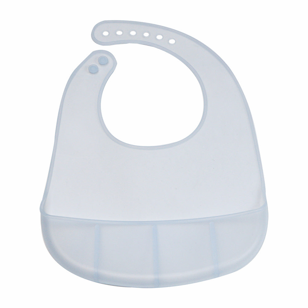 Baby bibs baby eating pockets waterproof and spill-proof food grade silicone supplementary food tableware leak-proof silicone bibs