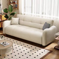 Cat scratch leather sofa bed modern casual small apartment living room straight row sofa three-stop backrest multi-functional foldable sofa