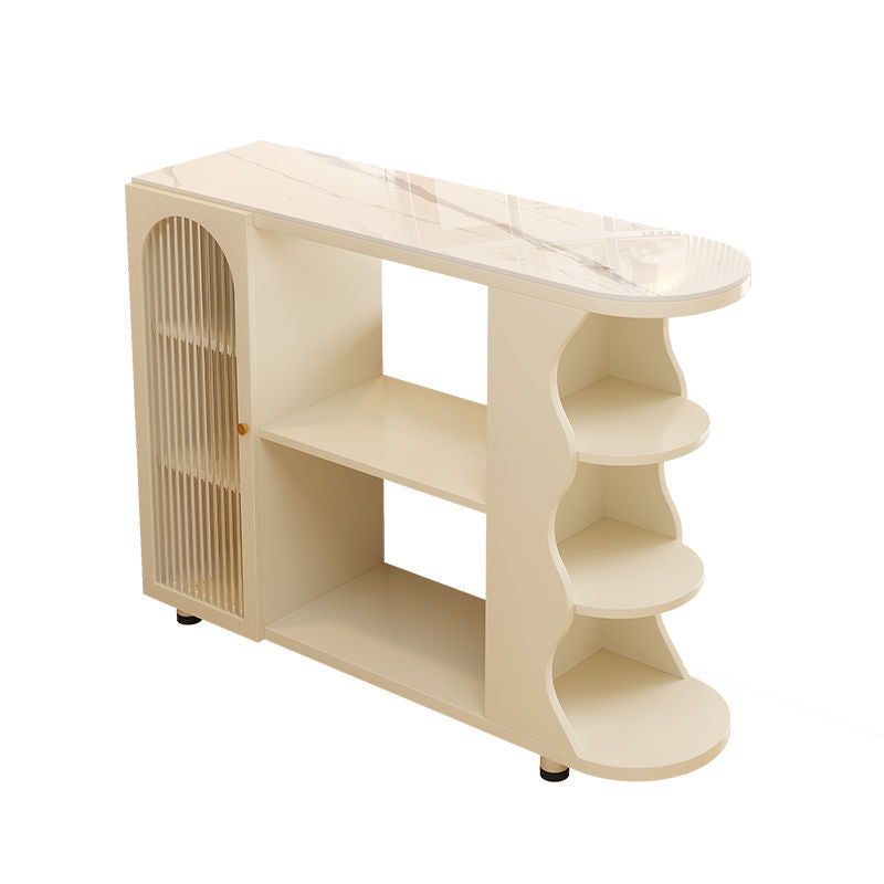 For homecream style bar table floor-standing storage cabinet living room slate sideboard kitchen movable storage cabinet