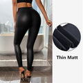 Amazon's hottest export product: women's multi-color leather pants, high-waisted leather leggings, four-way stretch butt-lifting pencil pants