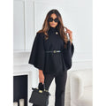 European and american export cross-border  new women's fall/winter woolen coat a-line cape