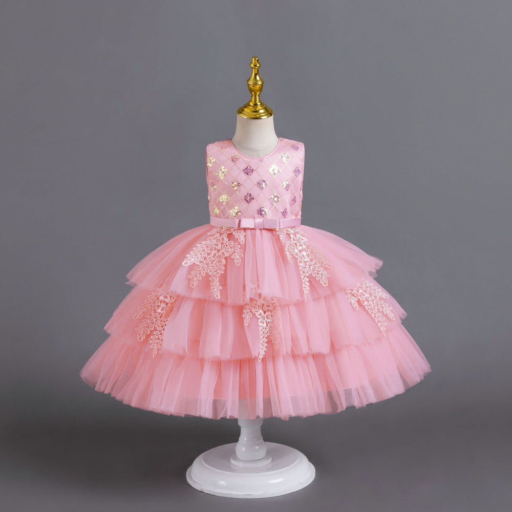 fluffy wedding dress kids dress princess dress baby girl first birthday dress children dress