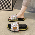 Thick sole slippers women's summernew arrivaloutwear men's and women's fashiontrendy brand letternon-slipeasiest for matchlettercouple flip-flops