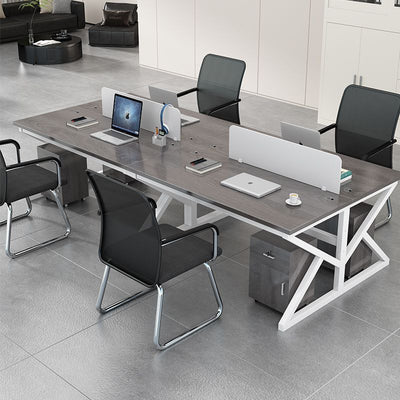 Office furniture desk 4-seater double 6-station workstation booth desk computer desk chair combination executive office desk