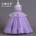 Amazon's new children's dress: patchwork princess gown for girls - high-end, stylish, perfect for hosts, performances, and evening events