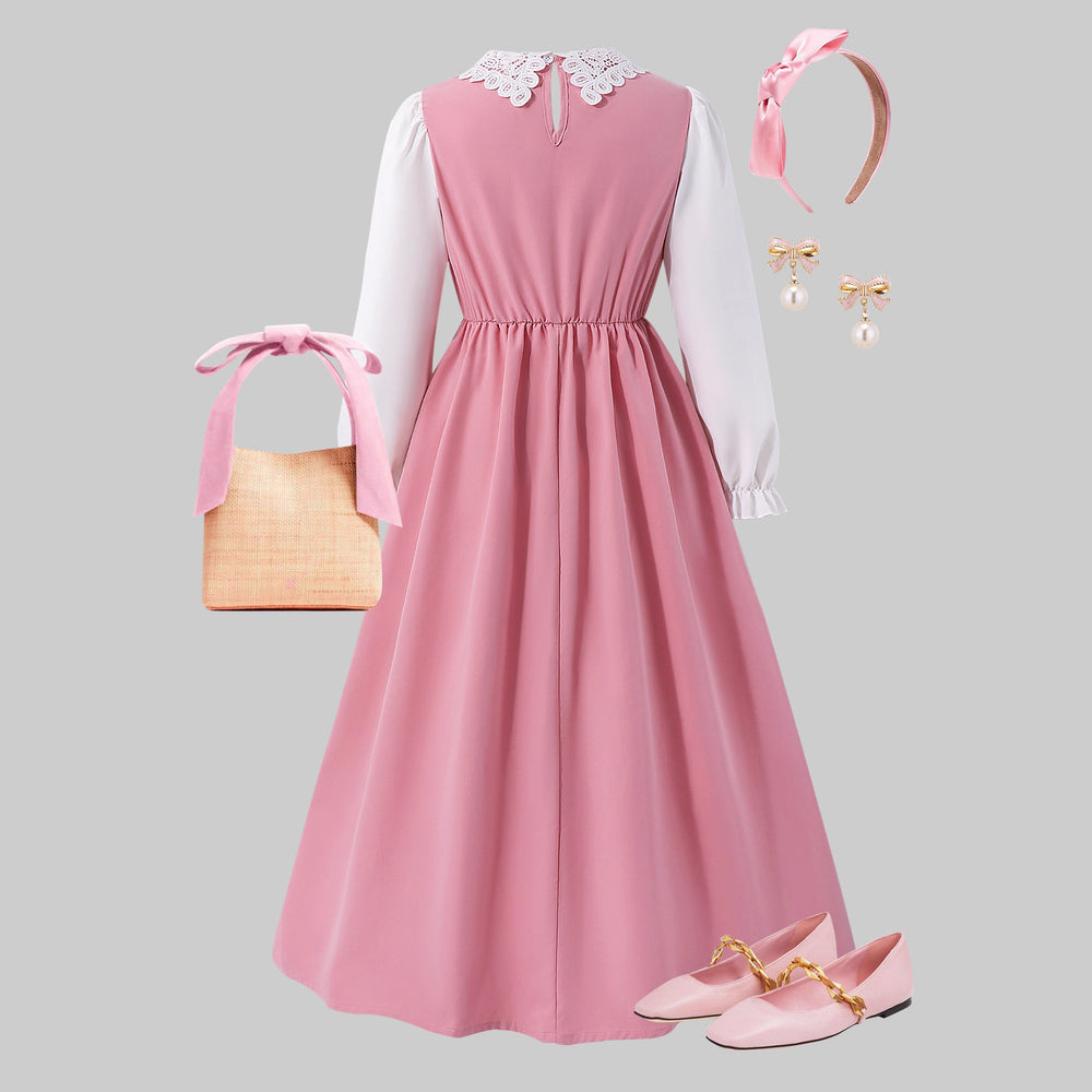 Girls' (tall) dress, peter pan collar dress