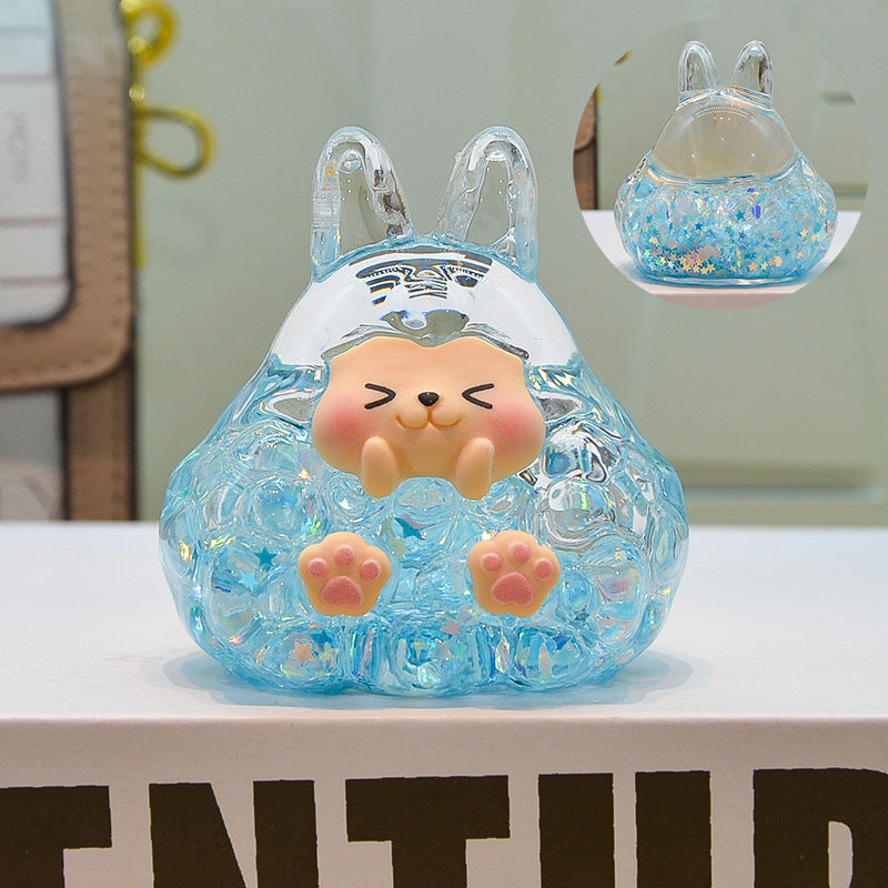 oversized three-dimensional quicksand KIKI shopping mall blind box figure desktop ornament car pendant DIY jewelry accessories