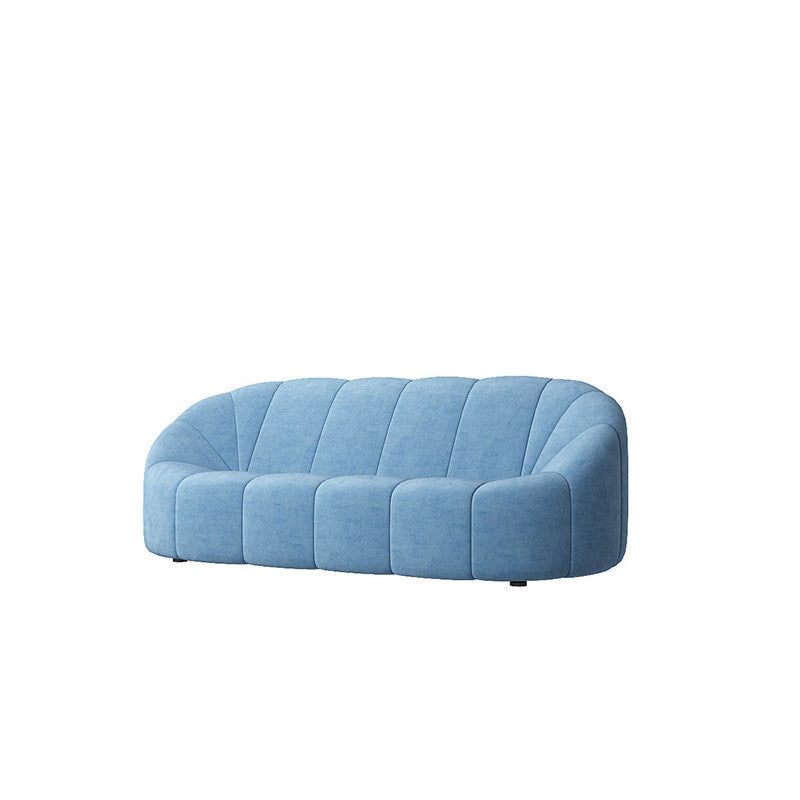 Nordic single minimalist fabric sofa and coffee table set - perfect for small spaces, home leisure, and guest reception
