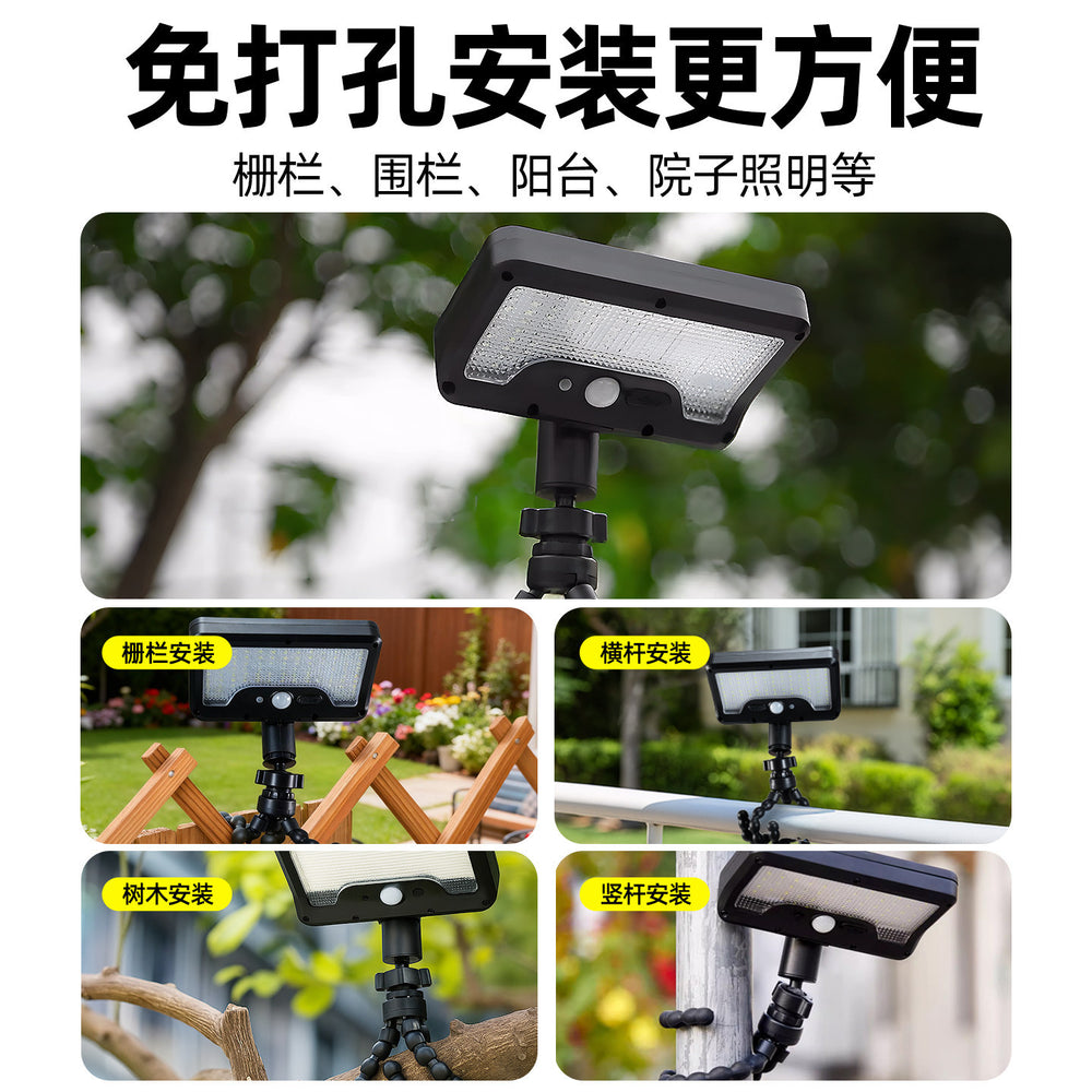 Solar outdoor lights for home, 2025 new clip-on garden lights, waterproof and ultra-bright sensor wall lights for indoor and rural use
