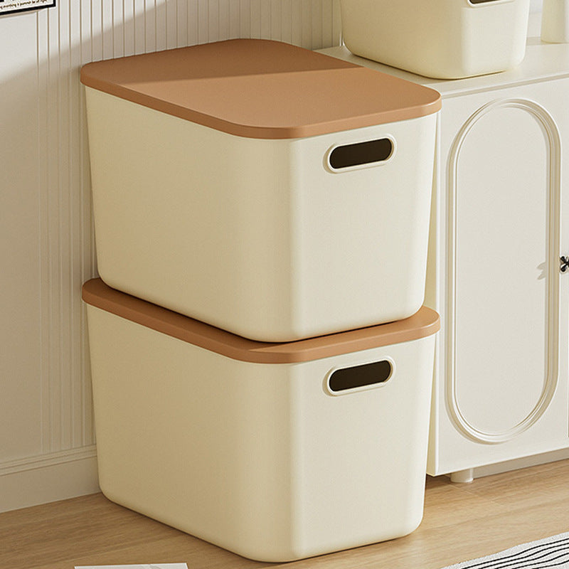 Storage box, desktop finishing, living room snacks, toy storage basket, kitchen sundries basket, rectangular covered storage box.