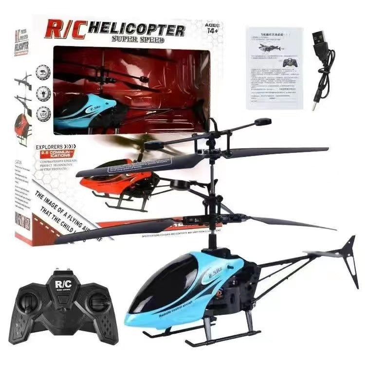 Electric remote control airplane, drop-resistant helicopter, drone aircraft - wholesale for children's day, cross-border, sensor-based, high-durability