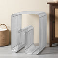 Factory direct sofa side table living room balcony magazine rack bedside storage bookshelf creative iron art small coffee table